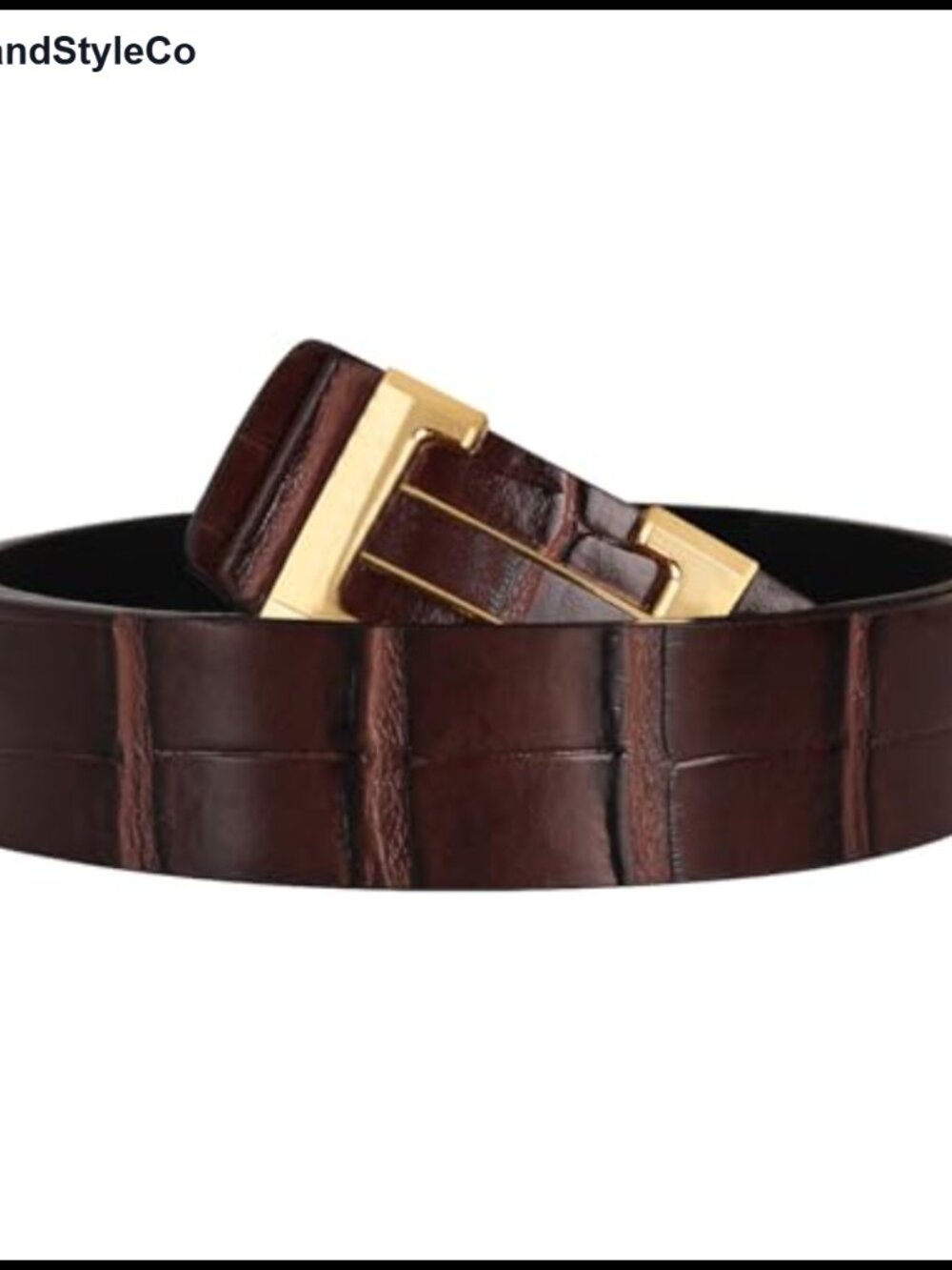 Leather Dress Belt Automatic Buckle Business Formal Casual Adjustable
